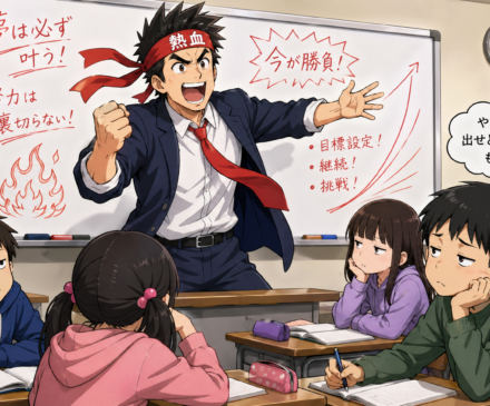 Motivational lecture meets classroom apathy